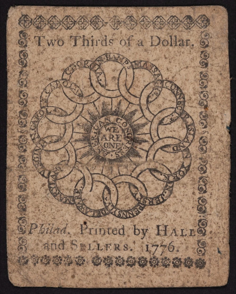 VF 1776  $2/3 Continental Currency
