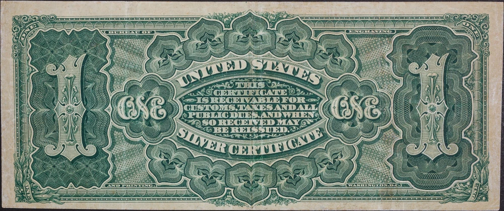 VF+ Series 1886 $1 Silver Certificate