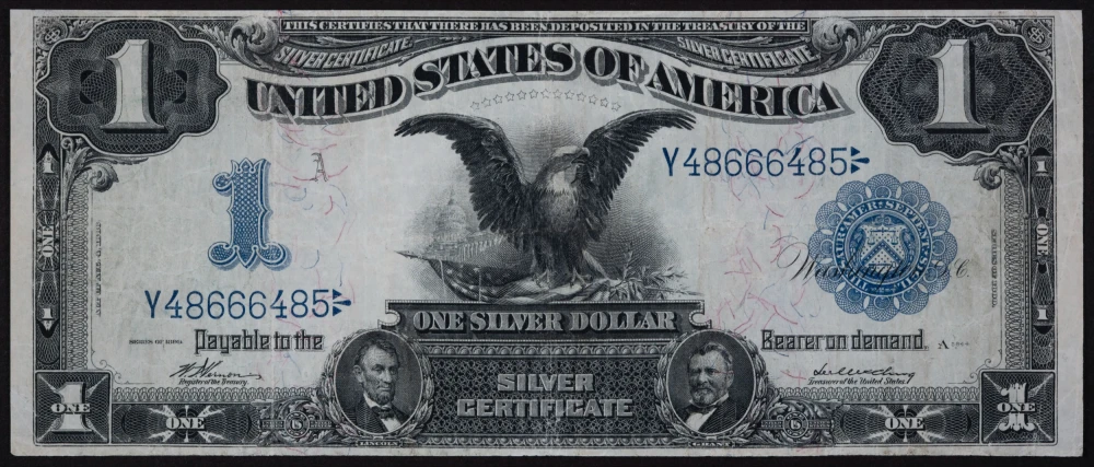 Scarce Fr.229a VF+ 1899 Black Eagle $1