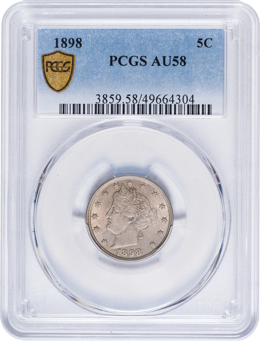 PCGS AU-58 1898 Liberty Nickel