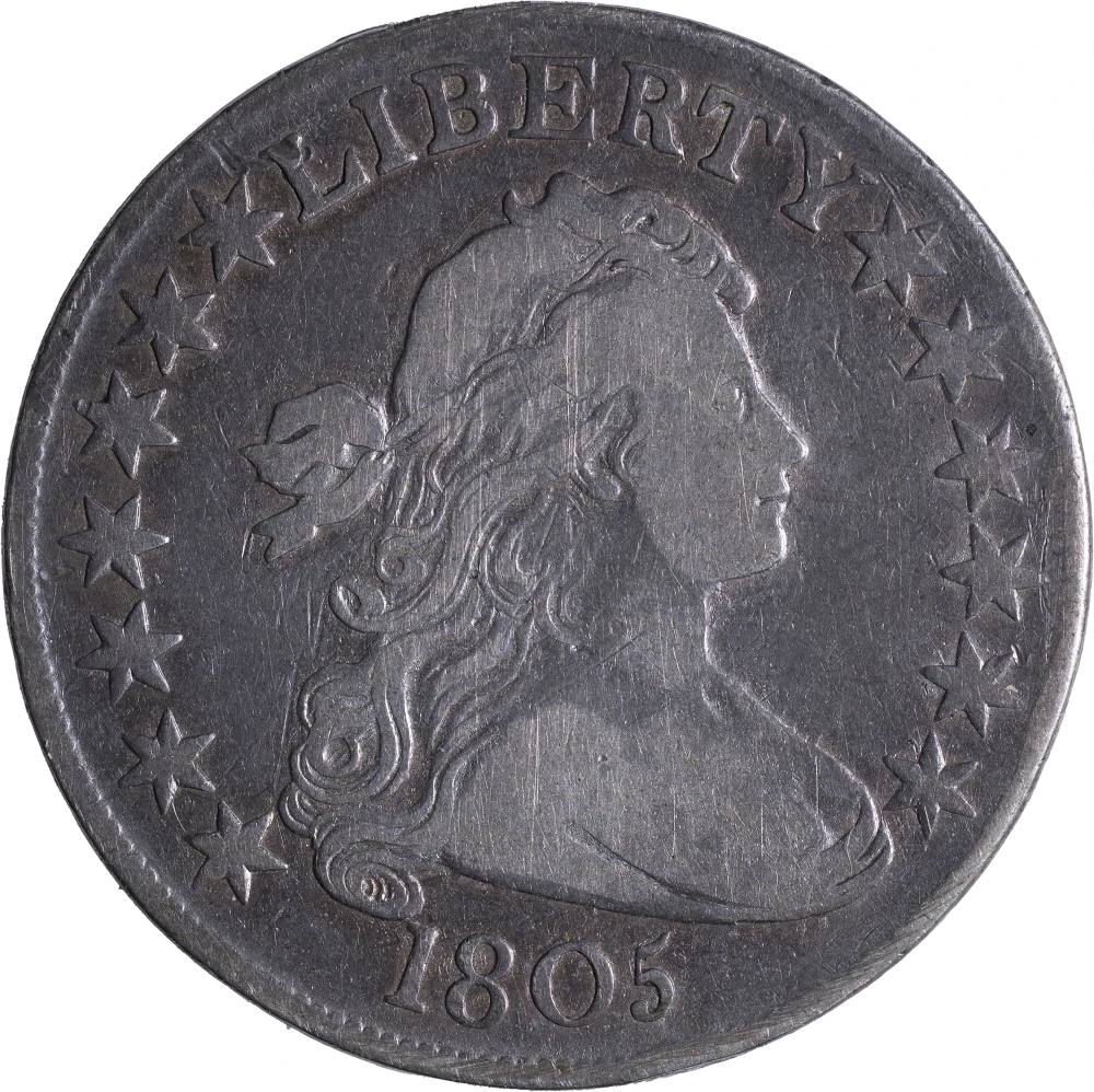 Fine to VF 1805 Draped Bust Half Dollar