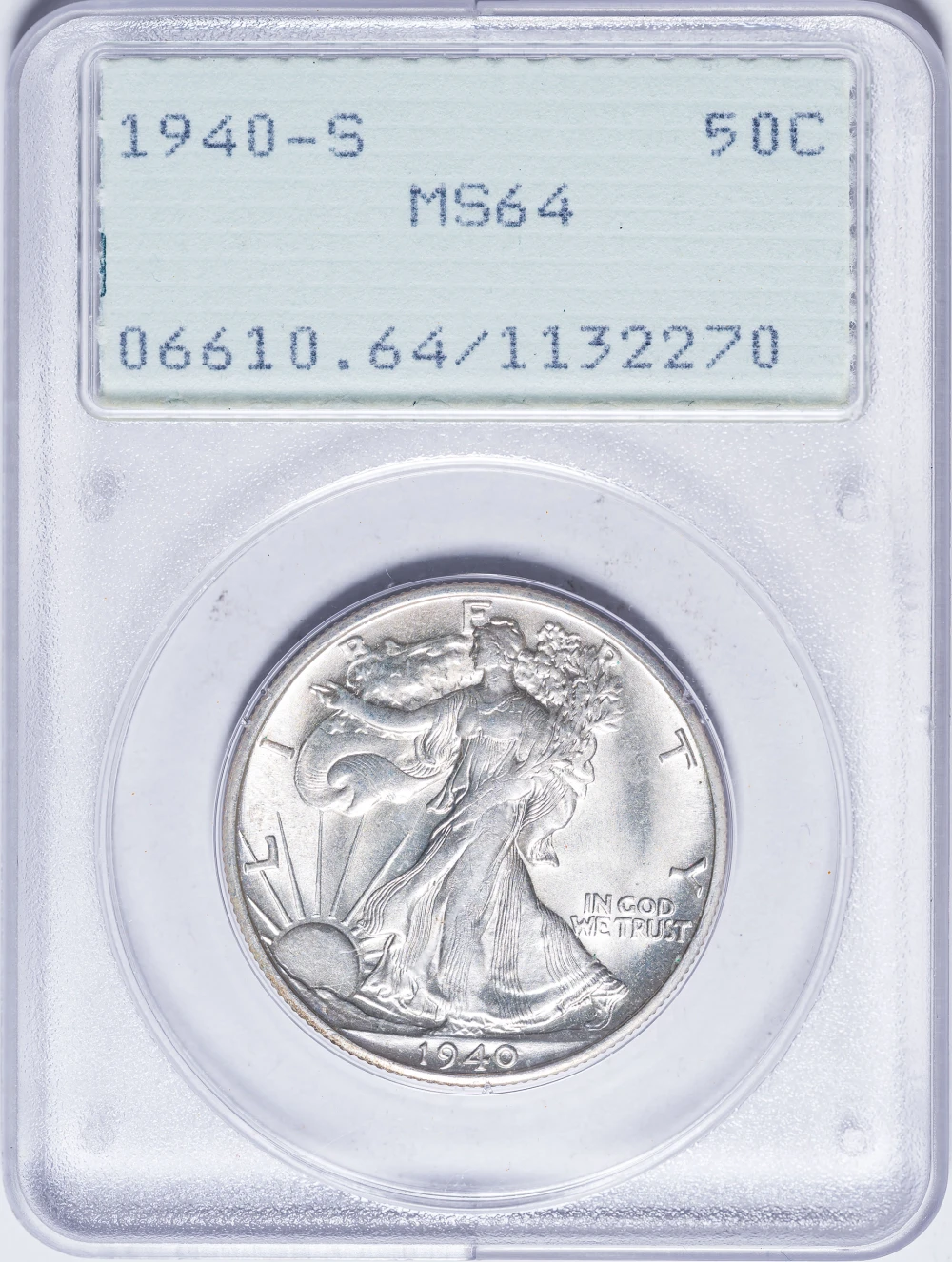 PCGS MS-64 1940-S Half Dollar