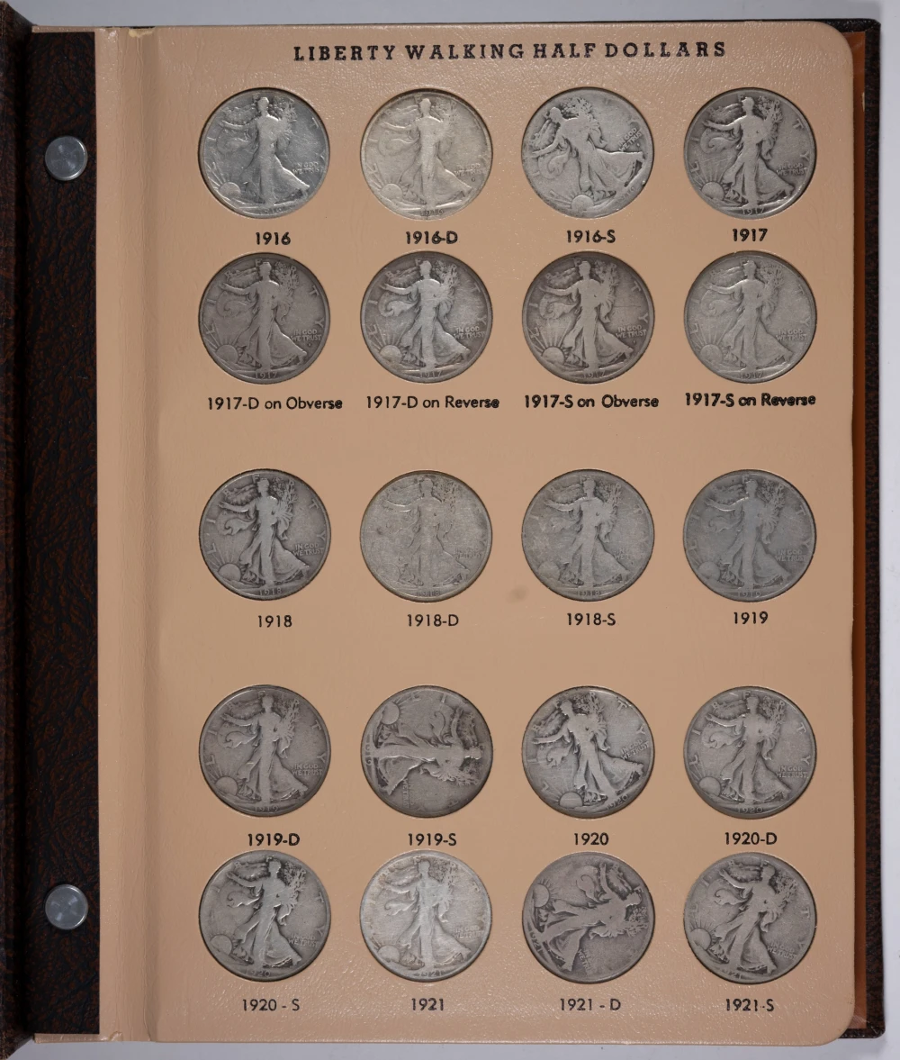 Complete Set Walking Liberty Half Dollars