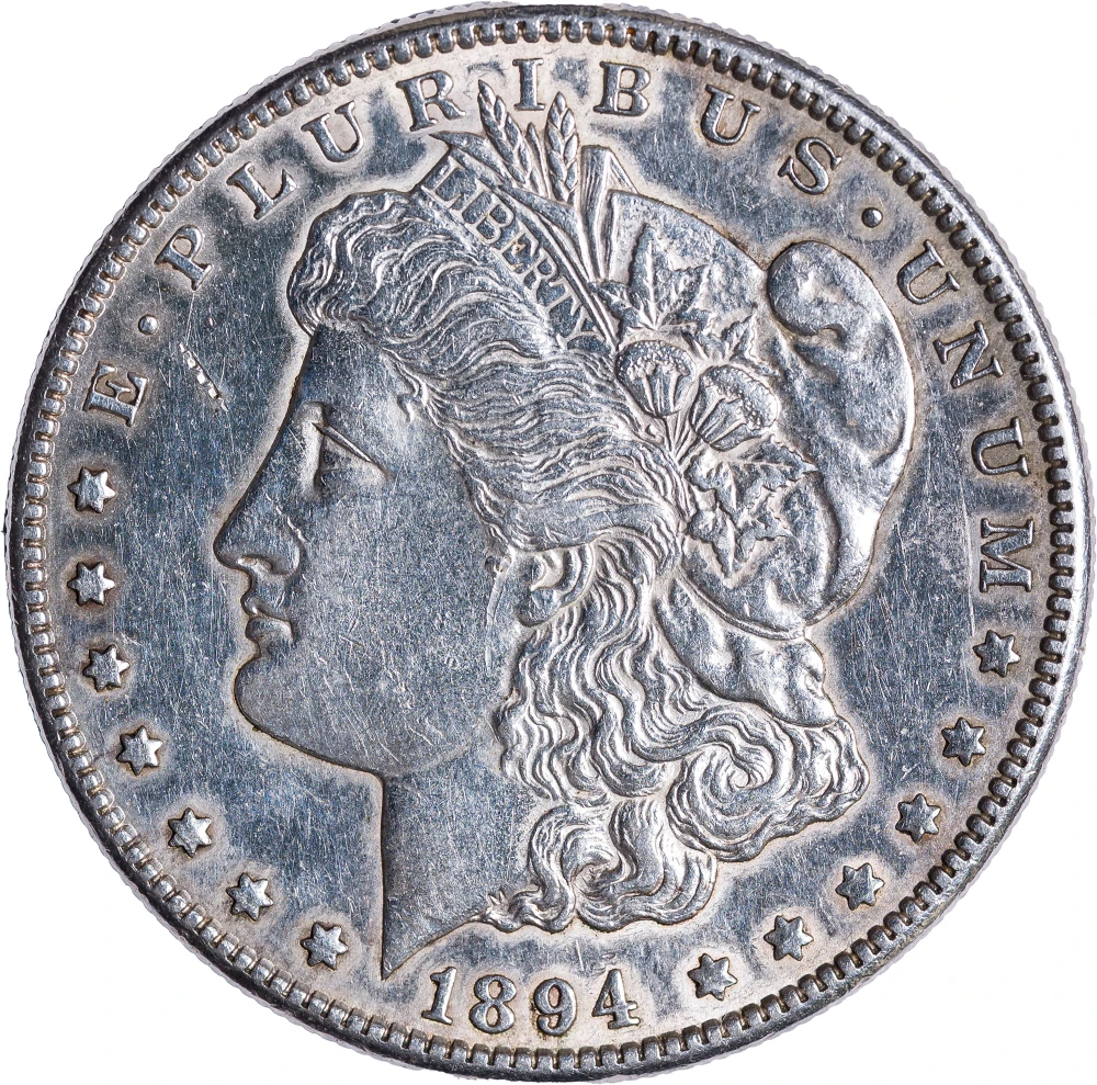 AU Details 1894-S Morgan Dollar