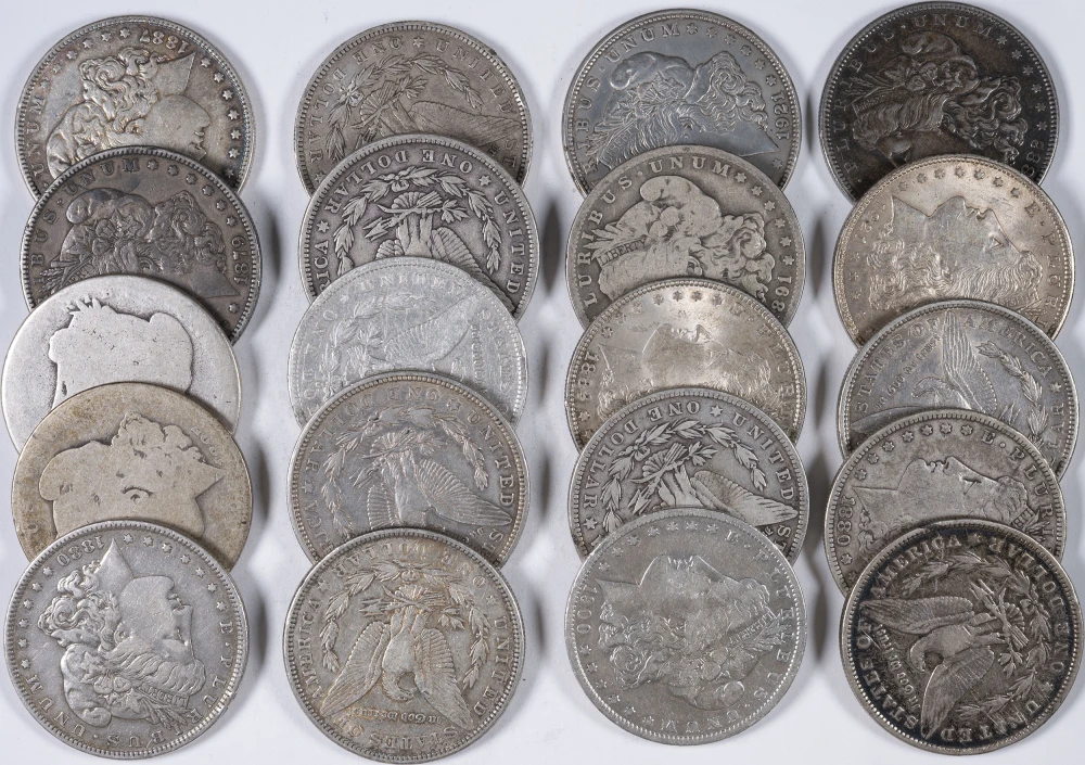 20 Pcs Mixed Morgan Dollars