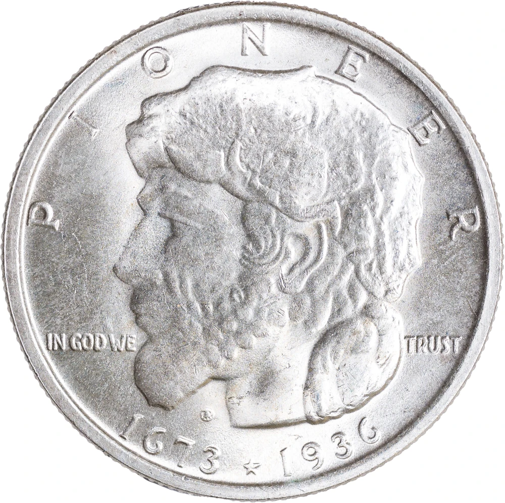 Gem MS-65 1936 Elgin Half Dollar