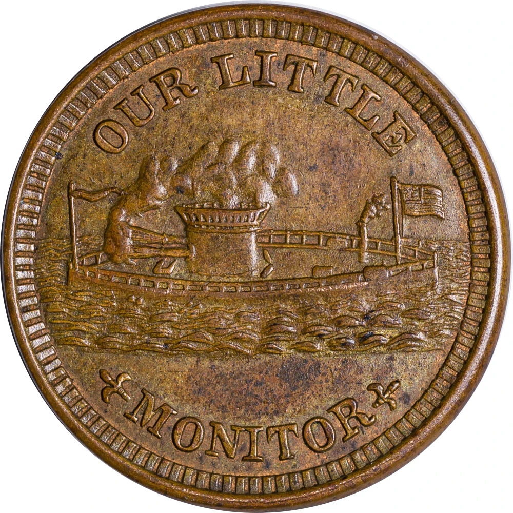 MS-60+ BN 1863 Patriotic Civil War Token
