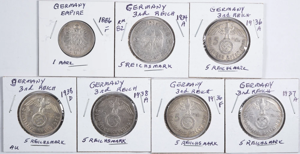 Germany. 7 Piece Silver Lot