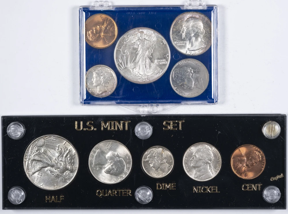 Pair Of 1930's/40's Type & Year Sets