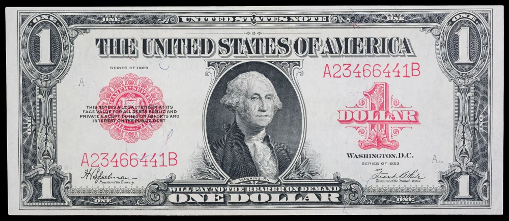 AU/CU 1923 $1 United States Note