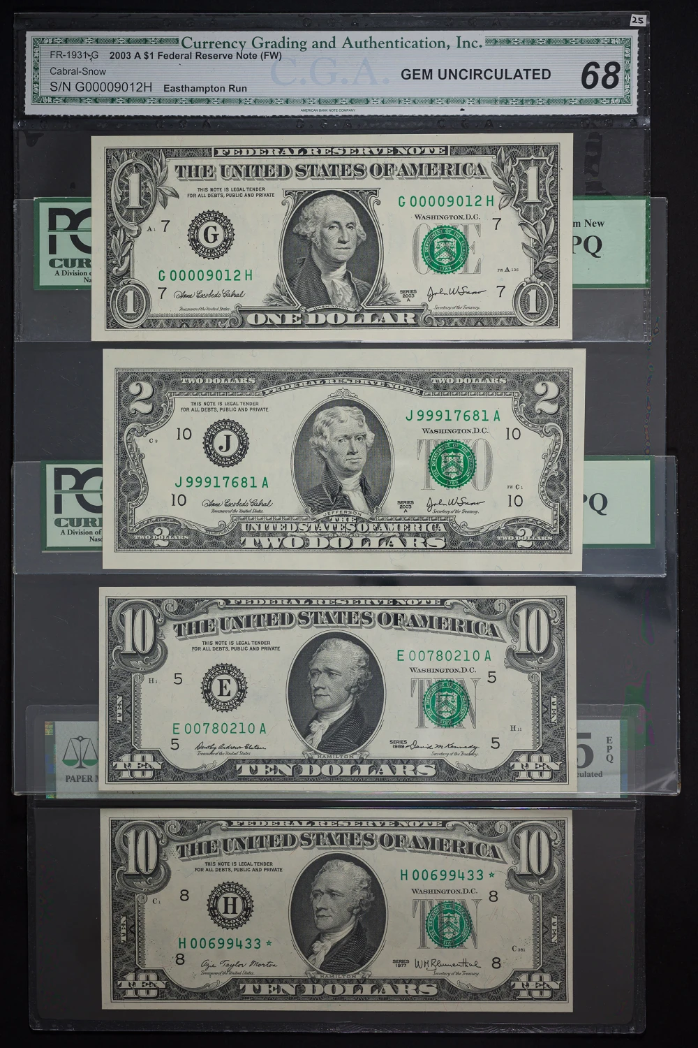 Various Third-Party Graded Notes
