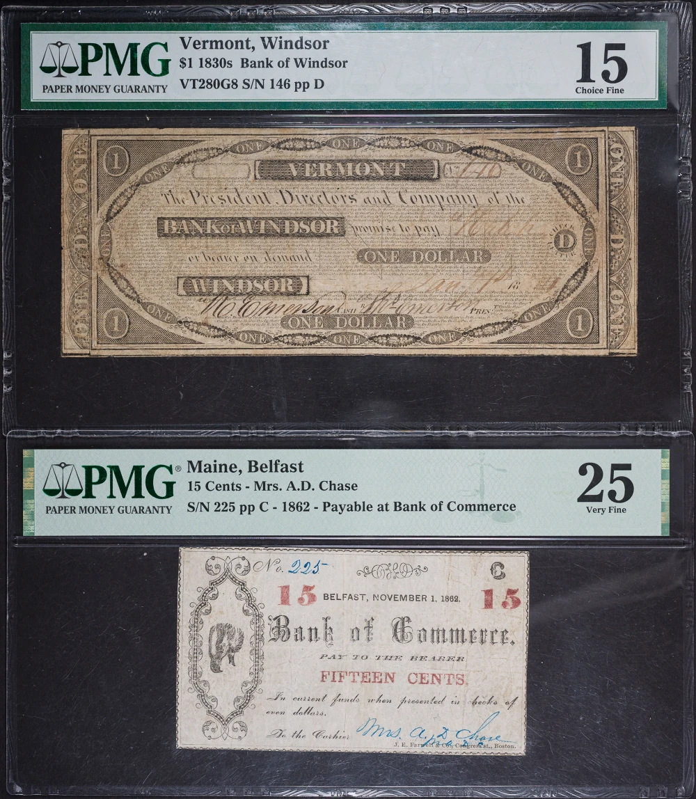 Two PMG-Certified Obsolete Notes