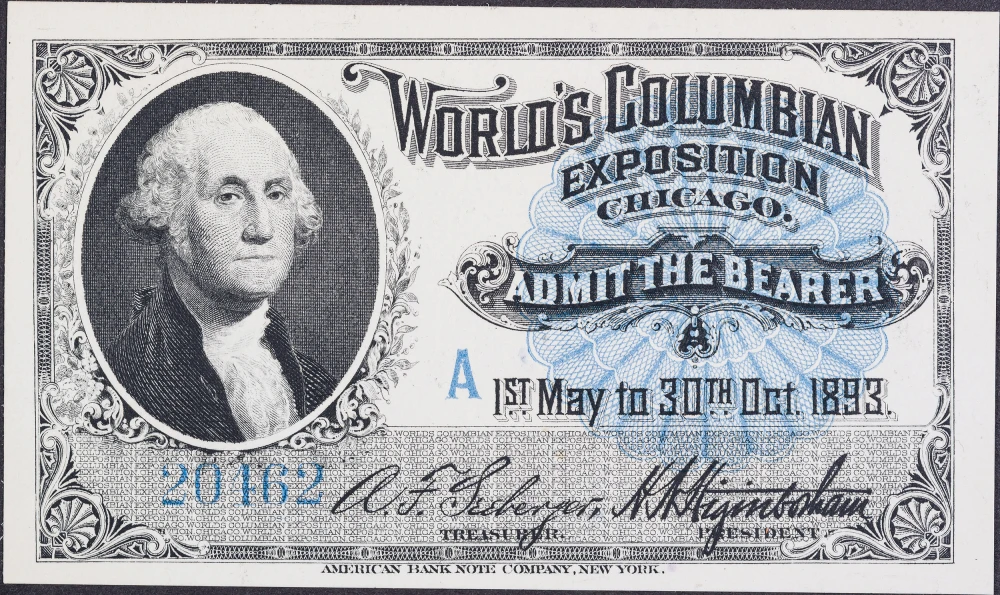 Fresh New Columbian Expo Ticket