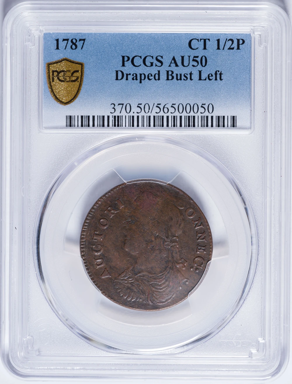 Connecticut. PCGS AU-50 Cent