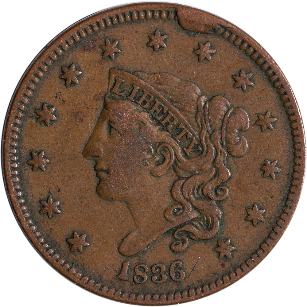 EF-40 1936 Large Cent