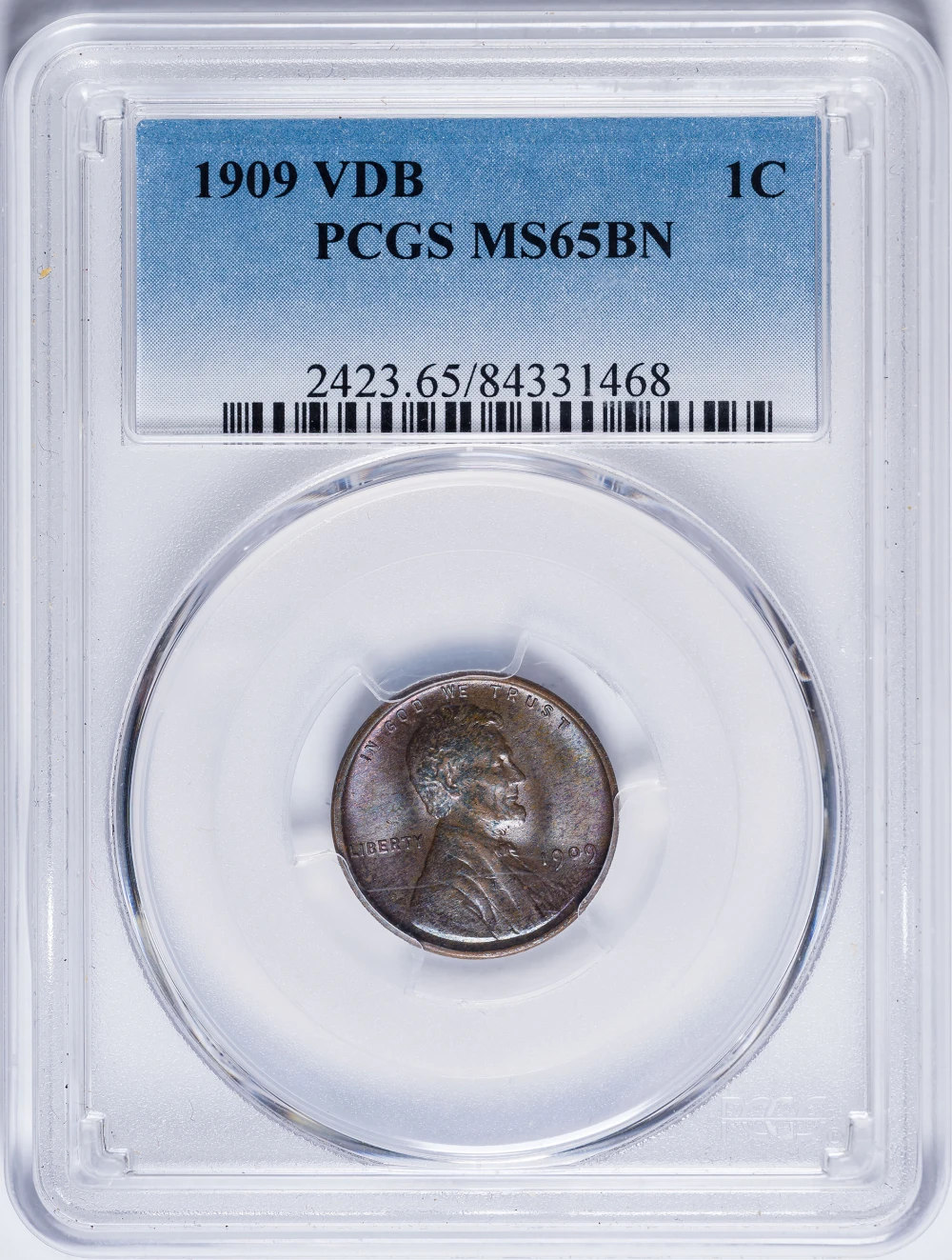 PCGS MS-65 BN 1909 V.D.B. Lincoln Cent