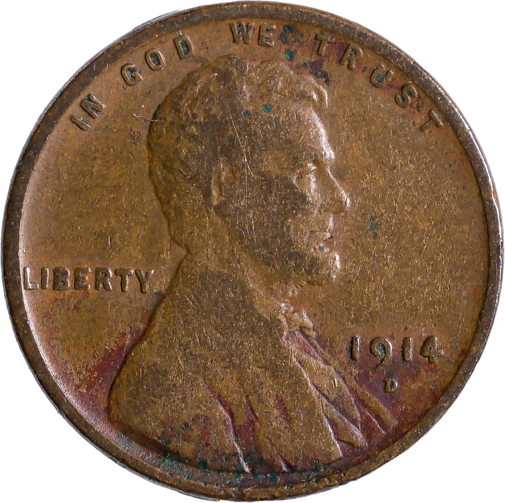 F-12 1914-D Lincoln Cent