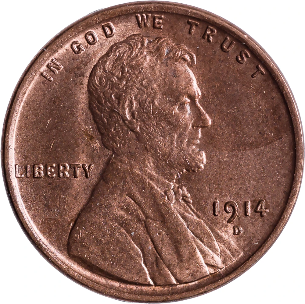 Choice BU-63 RB 1914-D Lincoln Cent