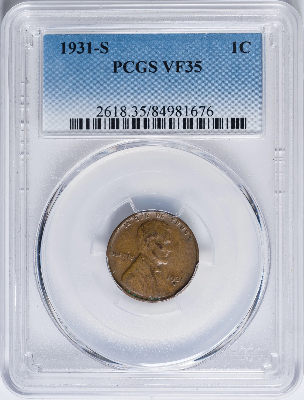 PCGS VF-35 1931-S Lincoln Cent