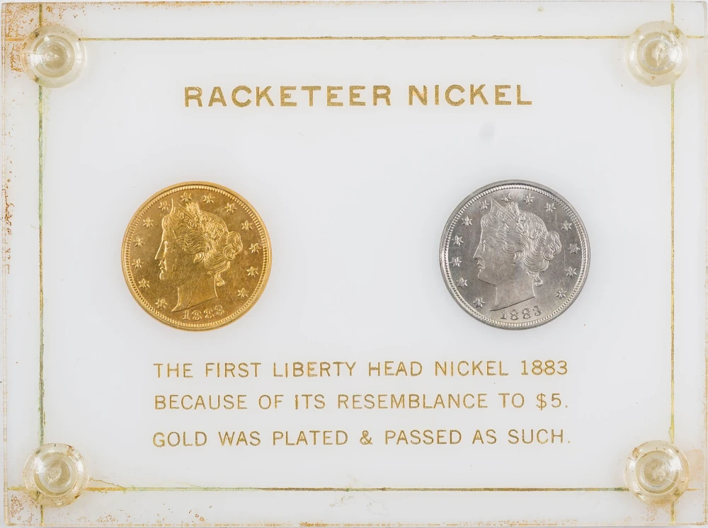 Pair of 1883 No CENTS Liberty Nickels