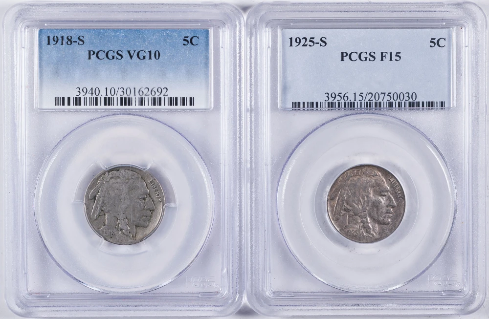 PCGS-Certified Buffalo Nickel Duo