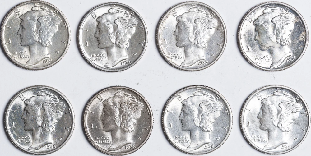 Gem Mercury Dime Group