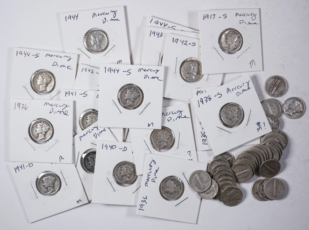 Selection of Average Circulated Mercury Dimes