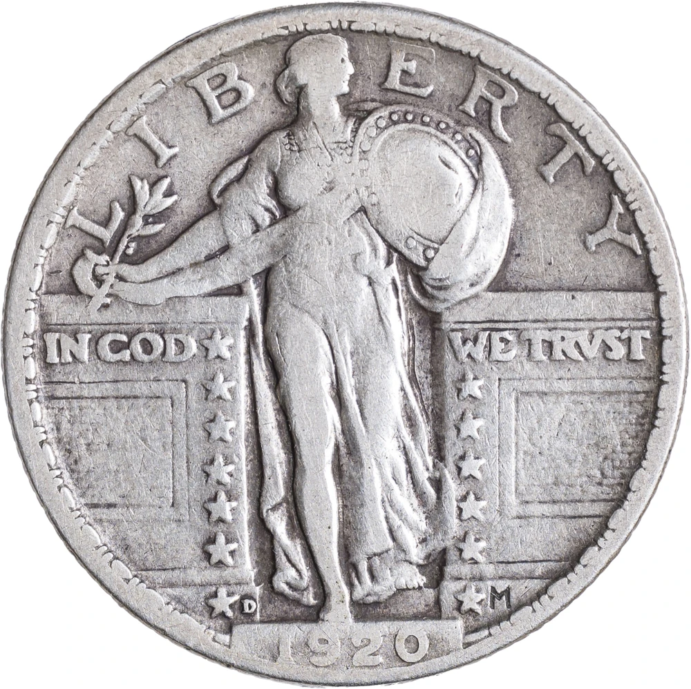 F-12 1920-D Standing Liberty Quarter
