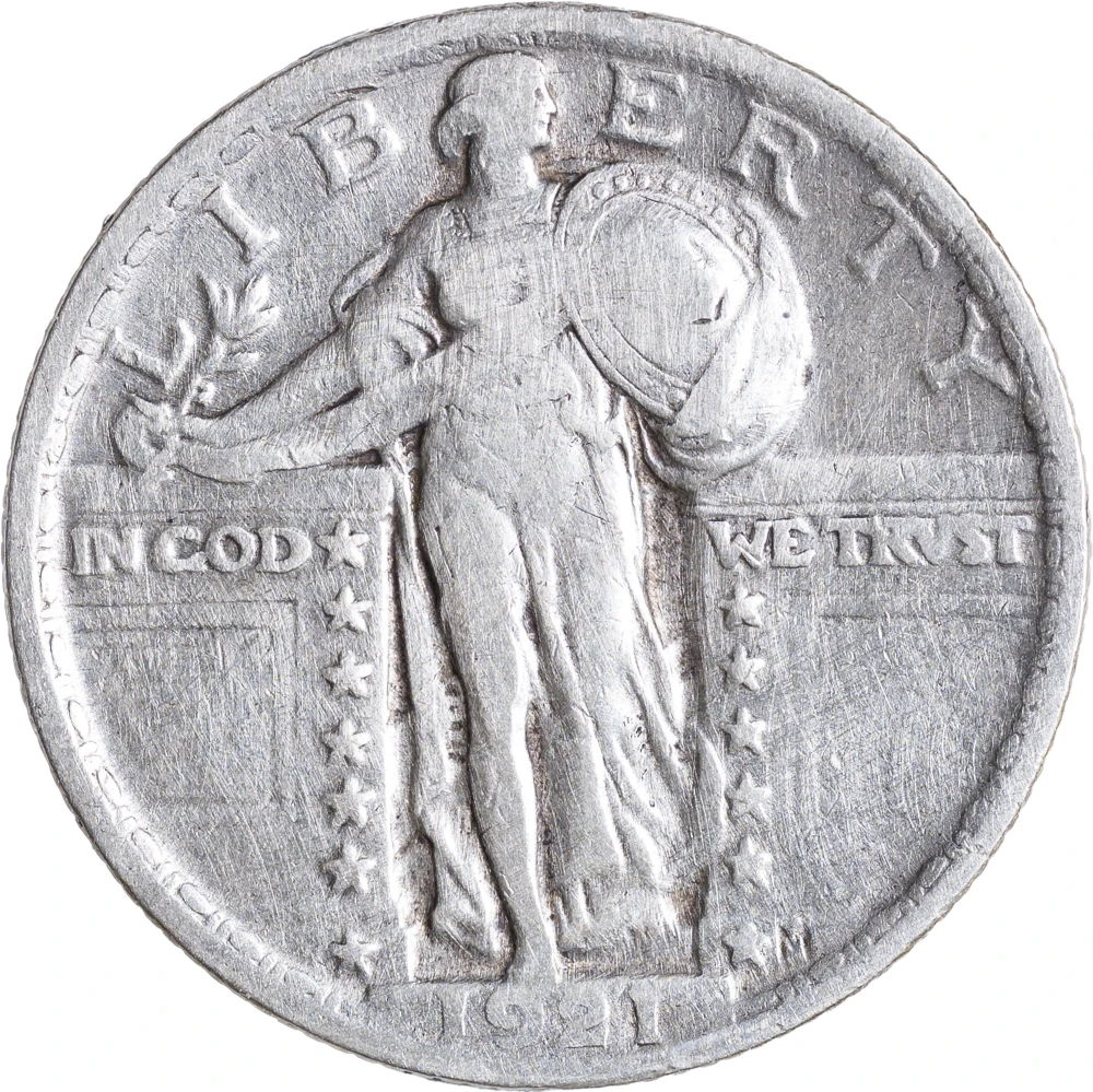 VF Details 1921 Standing Liberty Quarter
