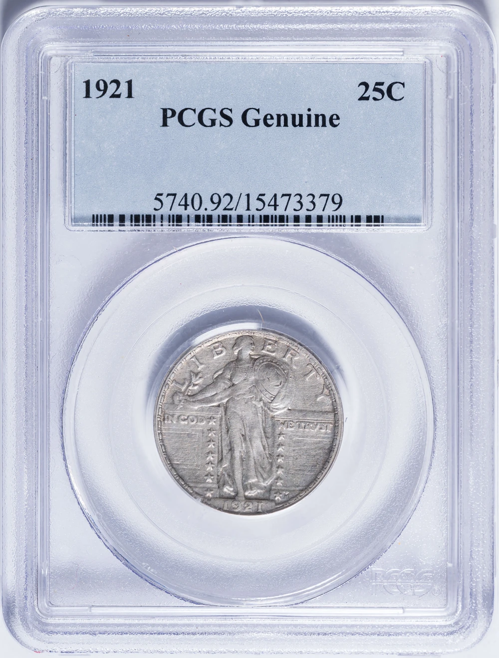 EF+ Details 1921 Standing Liberty Quarter