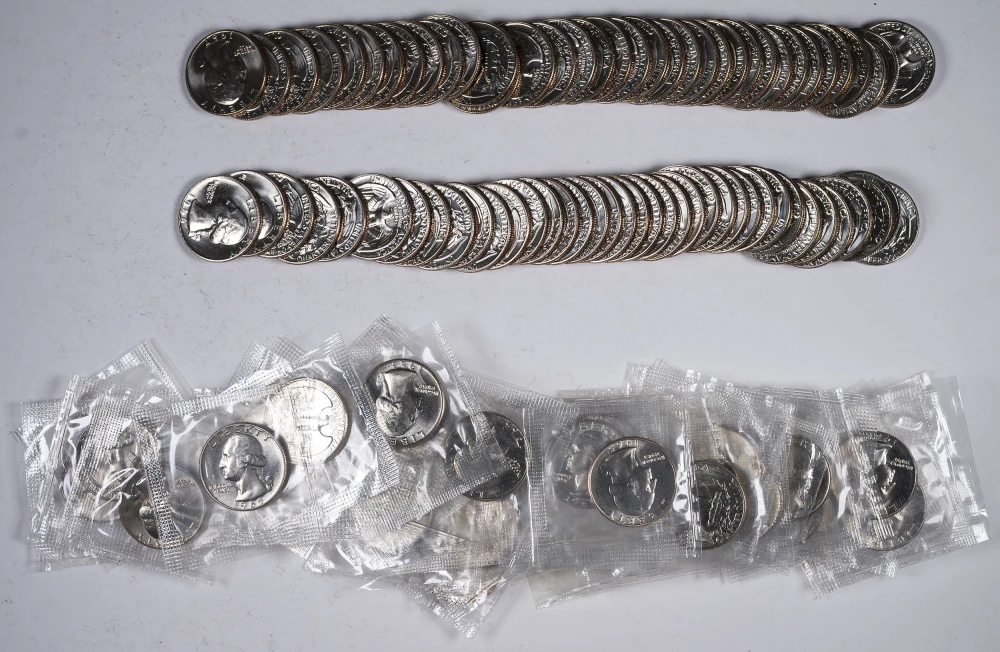 1965-67 Special Mint Set Quarter Rolls