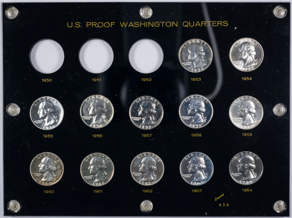 Gem Proof 1953-1964  Washington Quarters