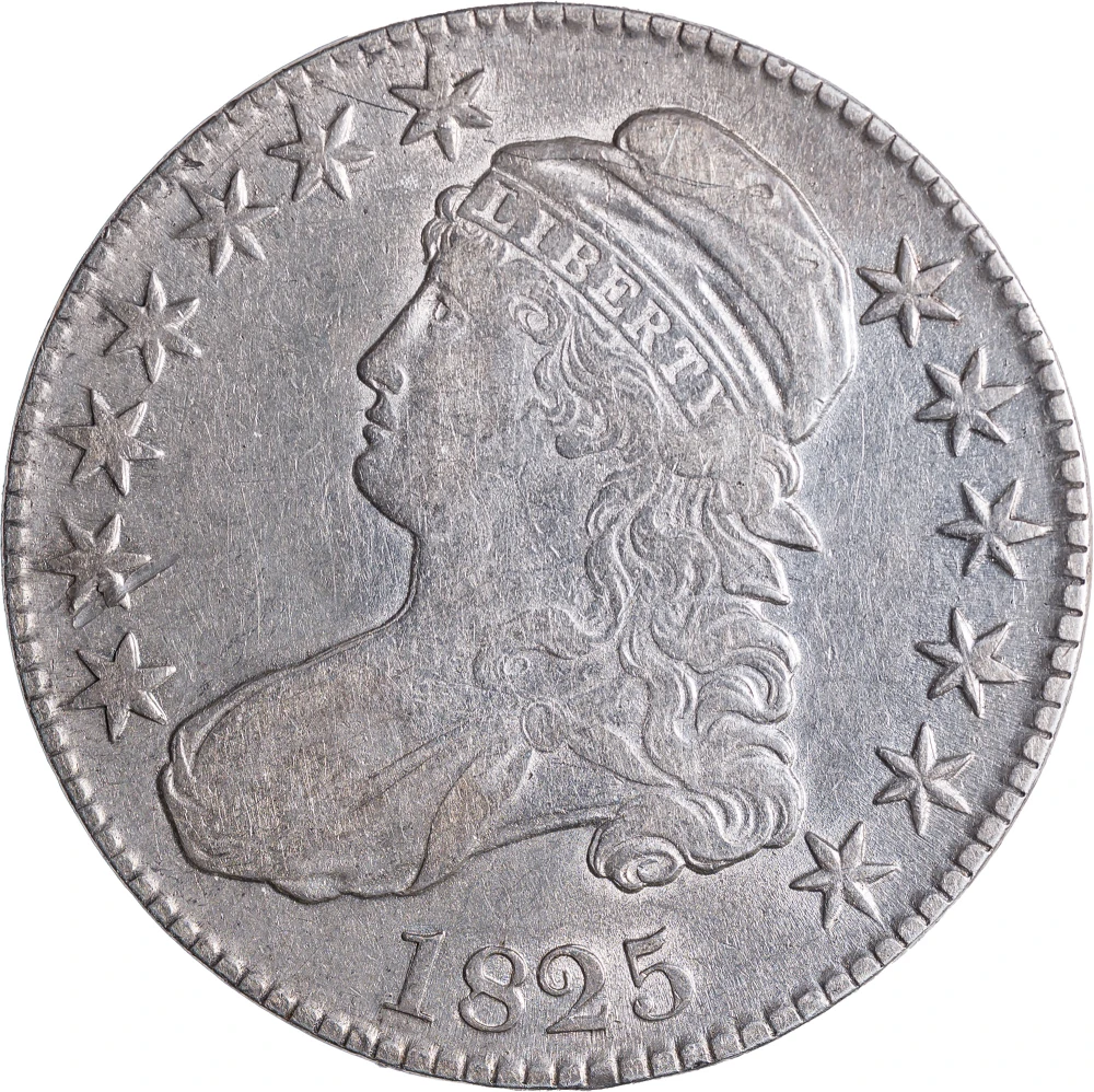 VF-35 1825 Capped Bust Half Dollar