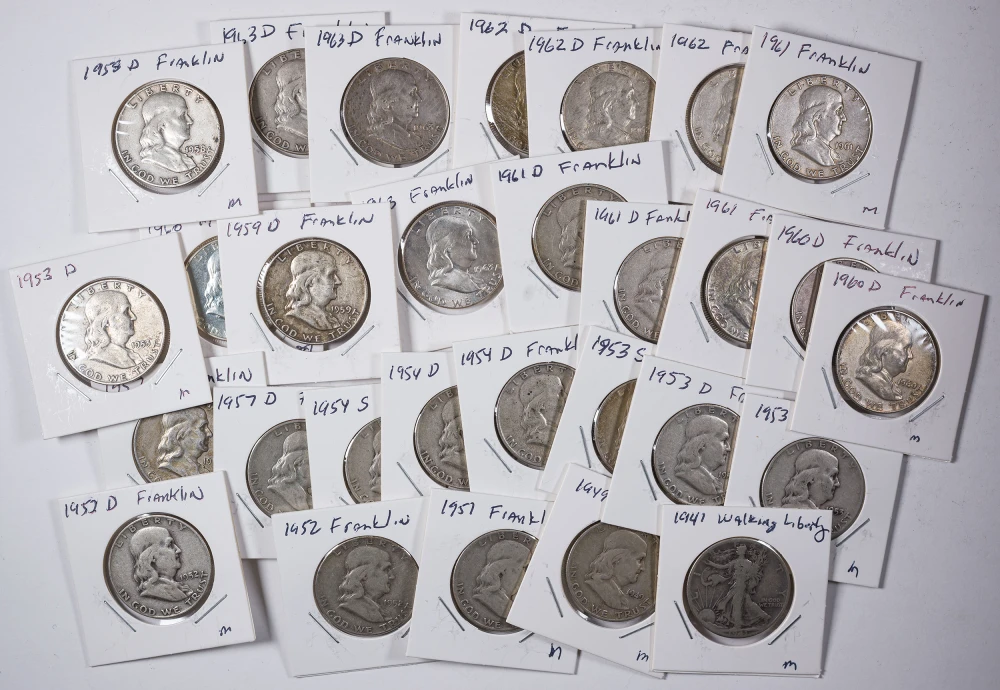 Group of Average Circulated Half Dollars
