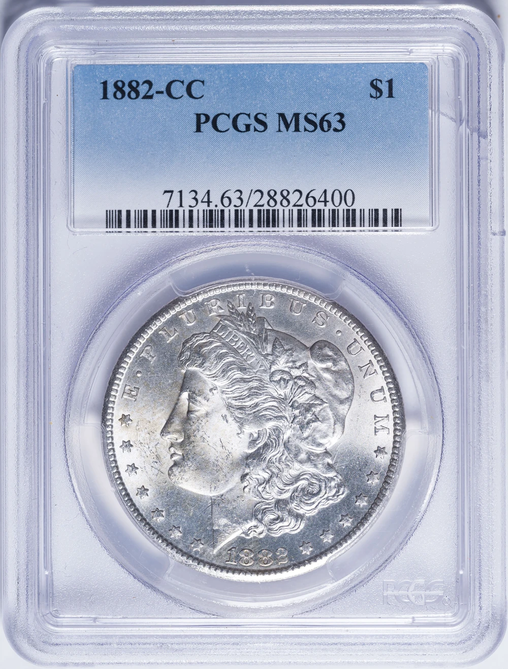 PCGS MS-63 1882-CC Morgan Dollar