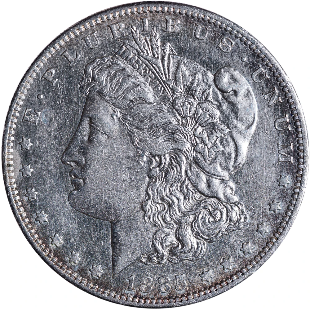 AU+ Details 1885-S Morgan Dollar