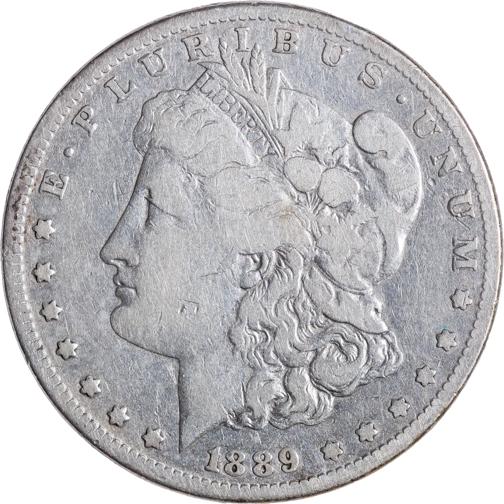 F-12 1889-CC Morgan Dollar