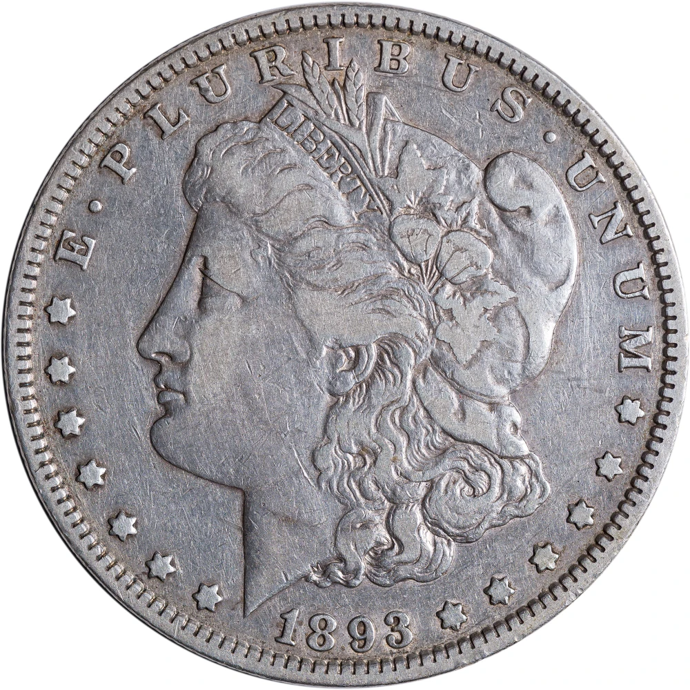 VF-25 1893 Morgan Dollar