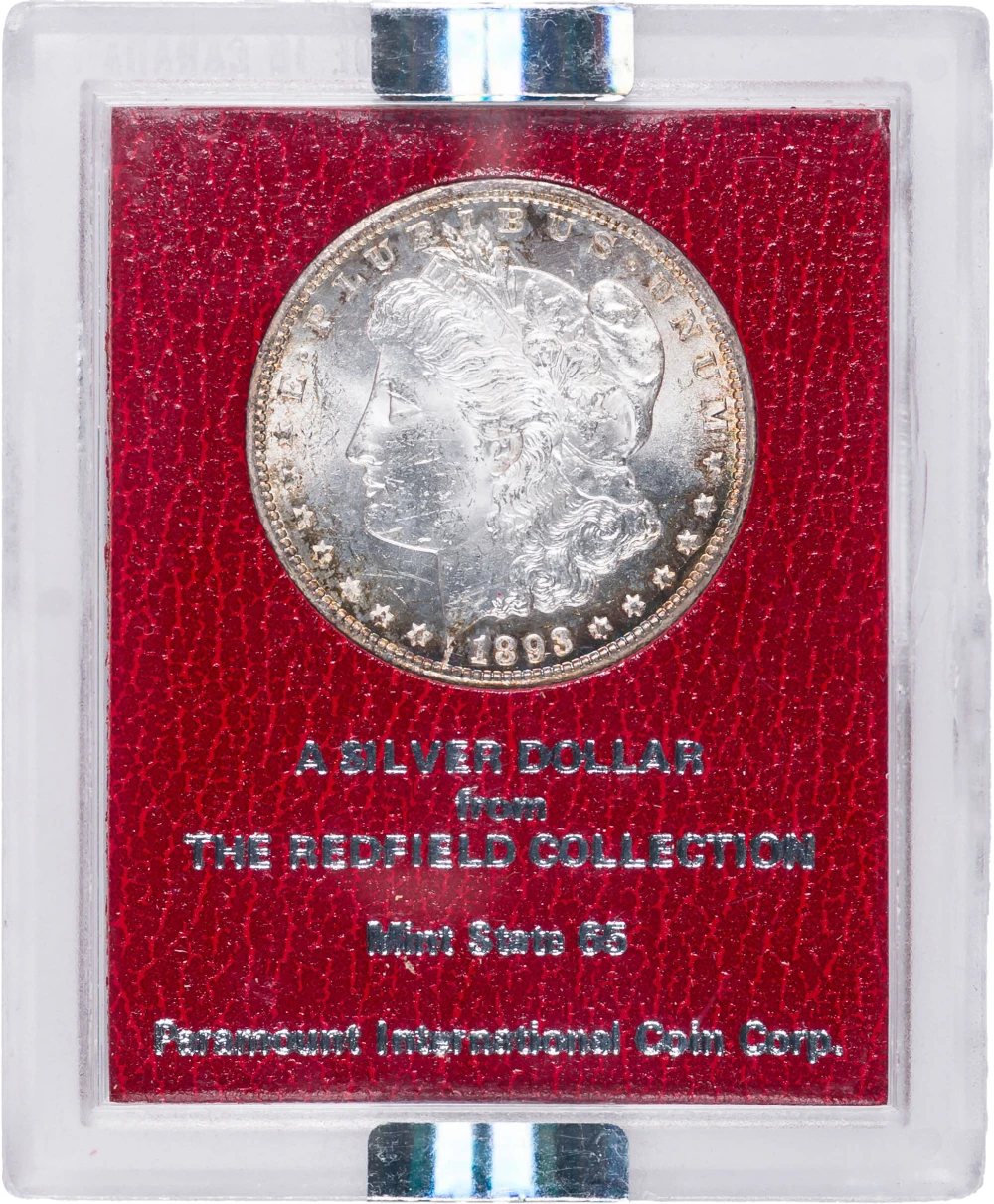 NGC MS-62+ 1893-CC Redfield Morgan Dollar