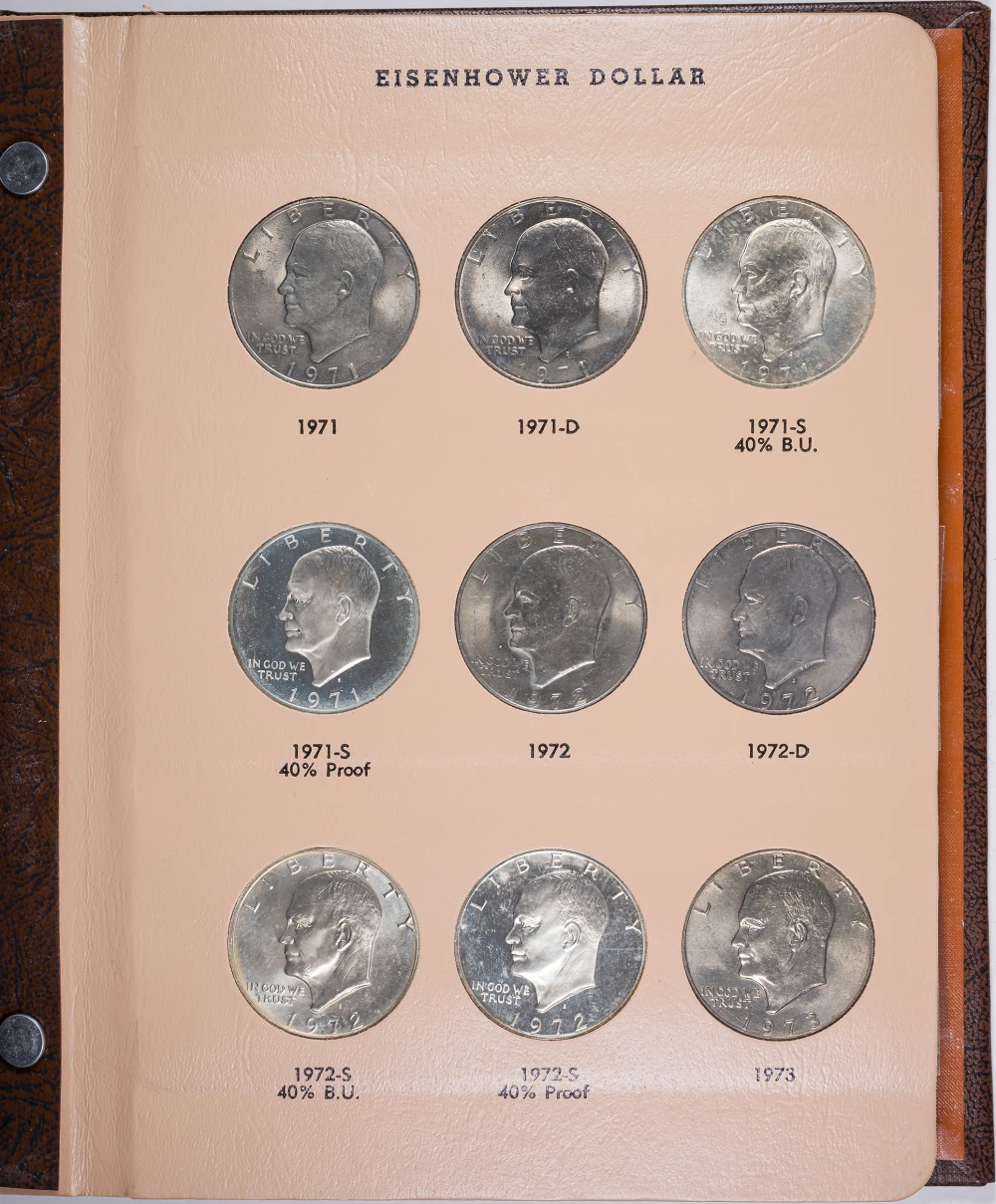 Proof and Unc Eisenhower Dollar Set