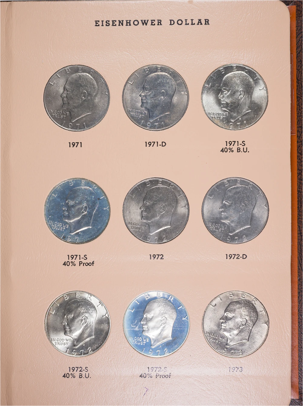 Complete Set Of Eisenhower Dollars