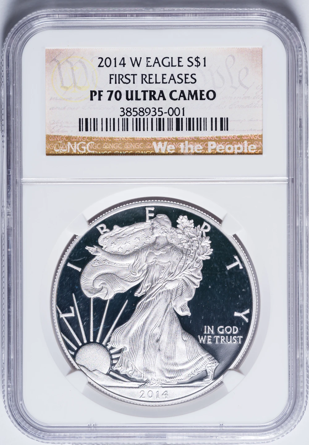NGC Proof-70 UC 2014-W American Silver Eagle