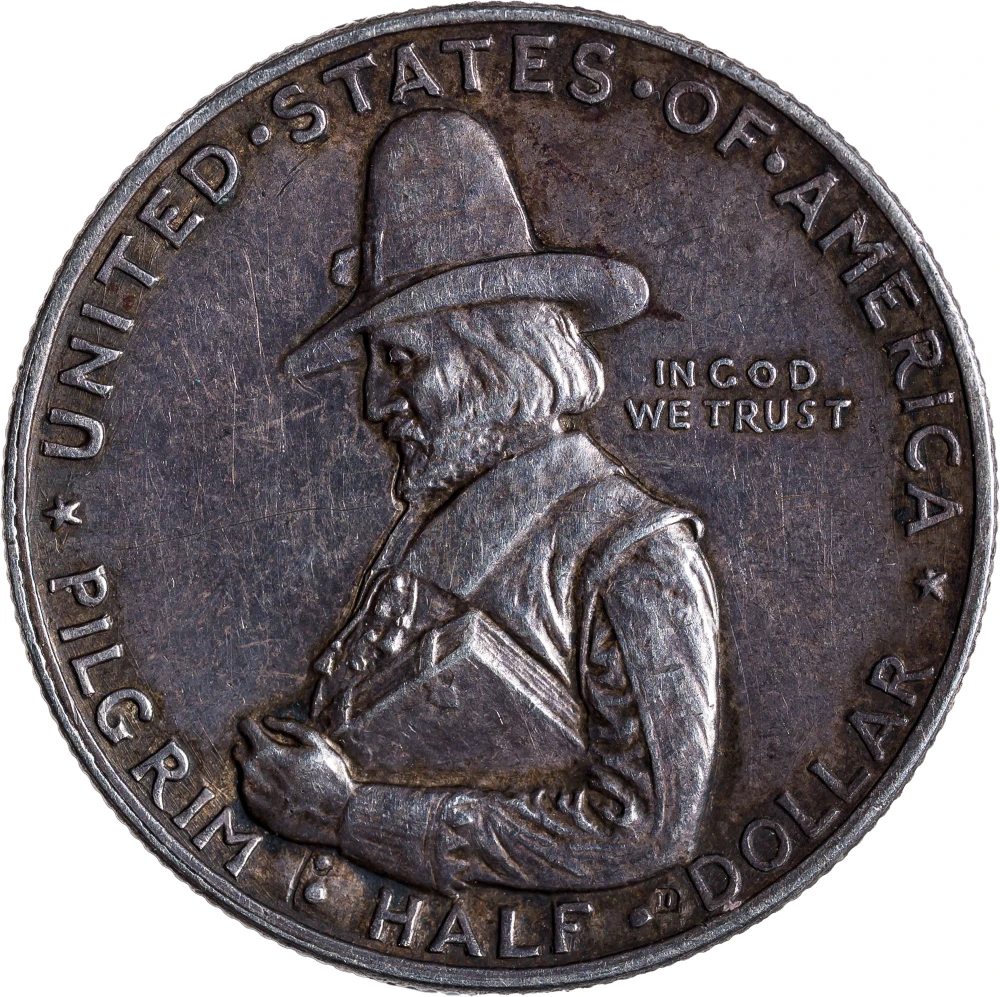 EF 1920 Pilgrim Half Dollar