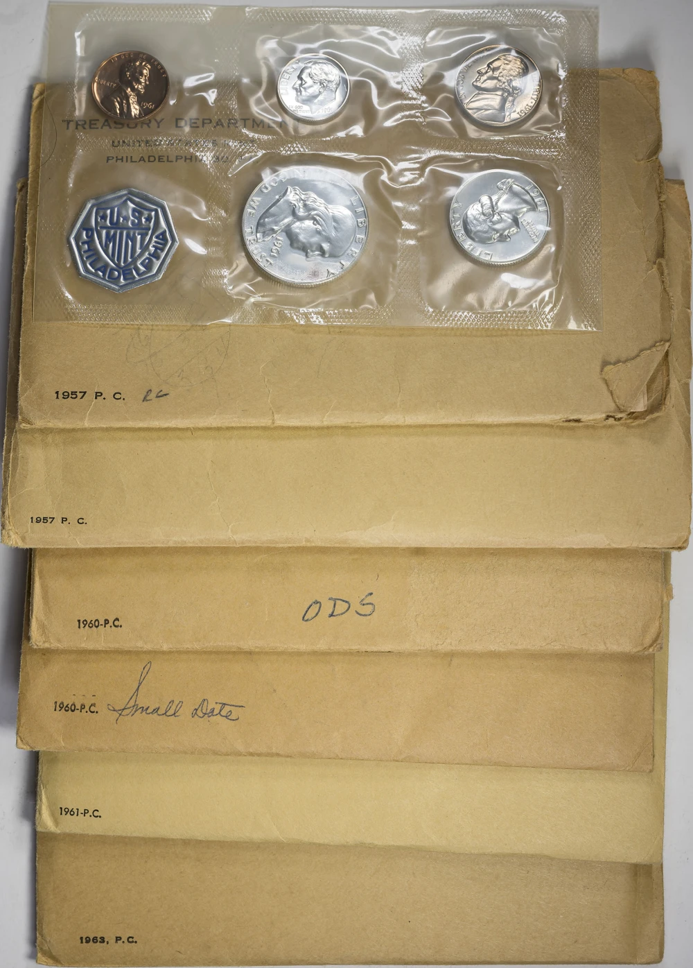 7 1957-63 Proof Sets