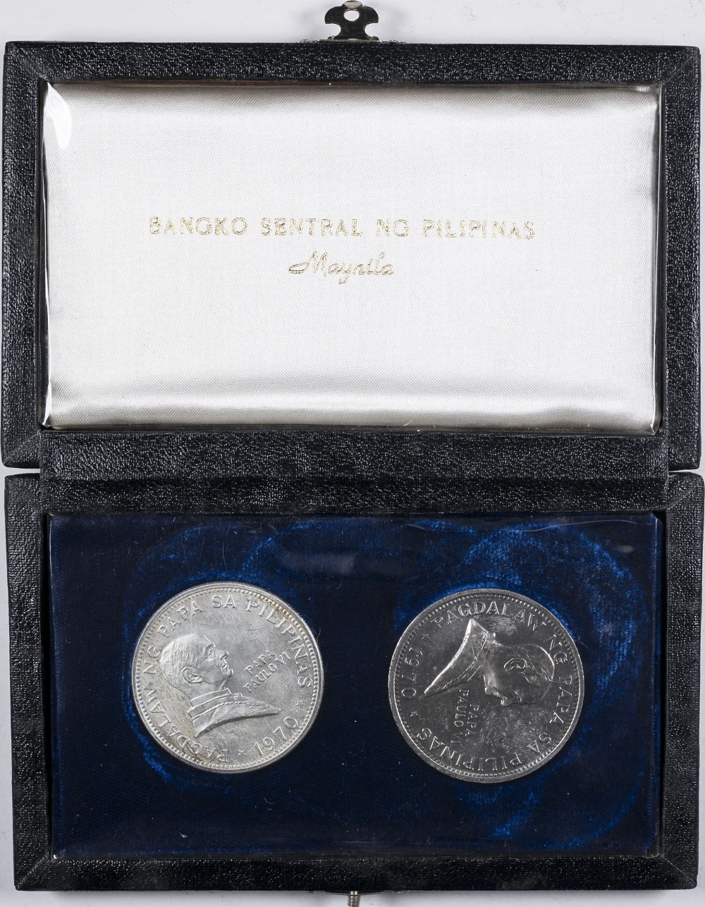 Philippines. 1970 Two-Coin Papal Visit Set