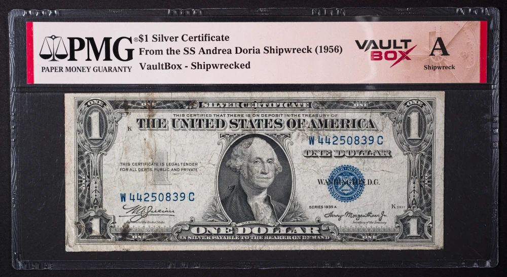 PMG. Andrea Doria Salvage 1935-A $1