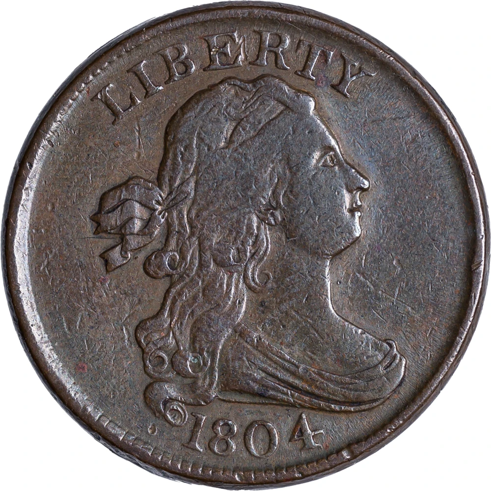 Choice VF-25 1804 Half Cent
