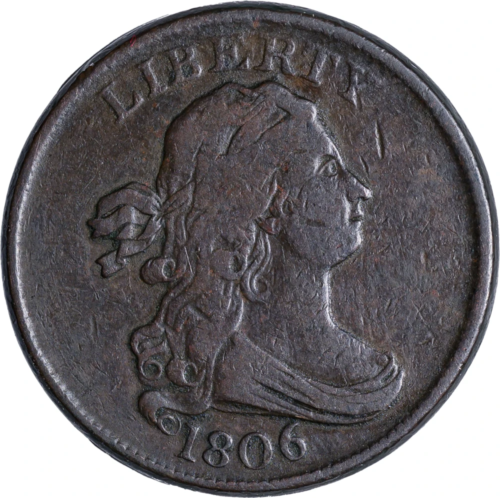 VF-20 1806 Half Cent