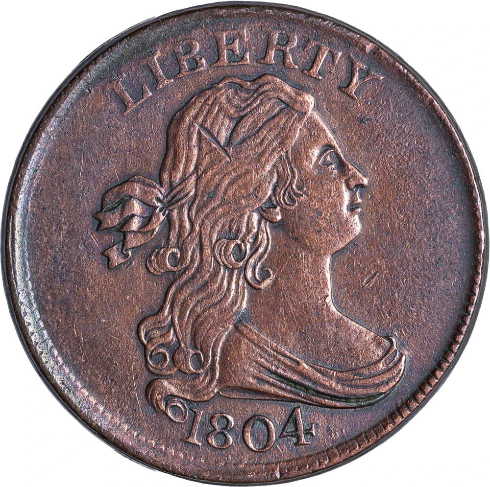 AU Details 1804 Half Cent