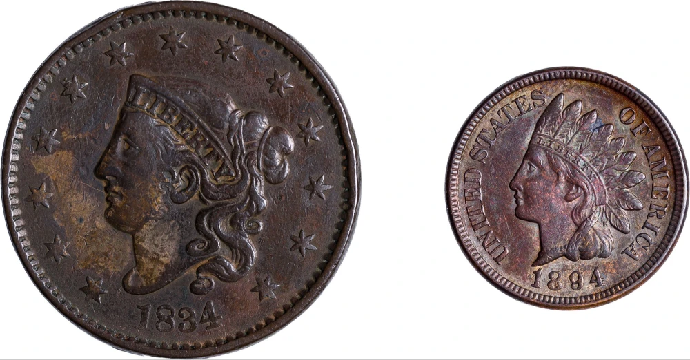 Indian And Large Cent Pair